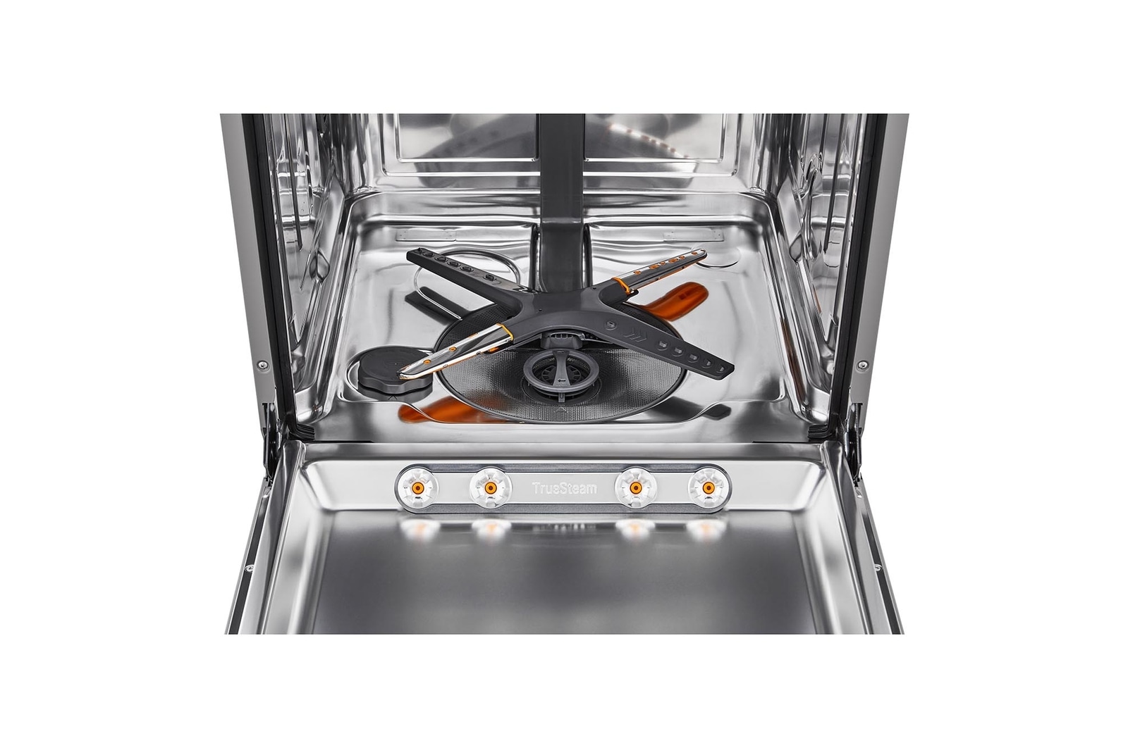 Built-in dishwasher in a modern kitchen