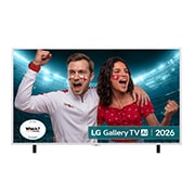 Front view of 65 inch LG Gallery TV AI with frame LX7 4K ART TV 2026 65LX7B6LA