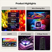 75 inch LG Micro RGB evo AI MRGB96 4K Smart TV 2026 