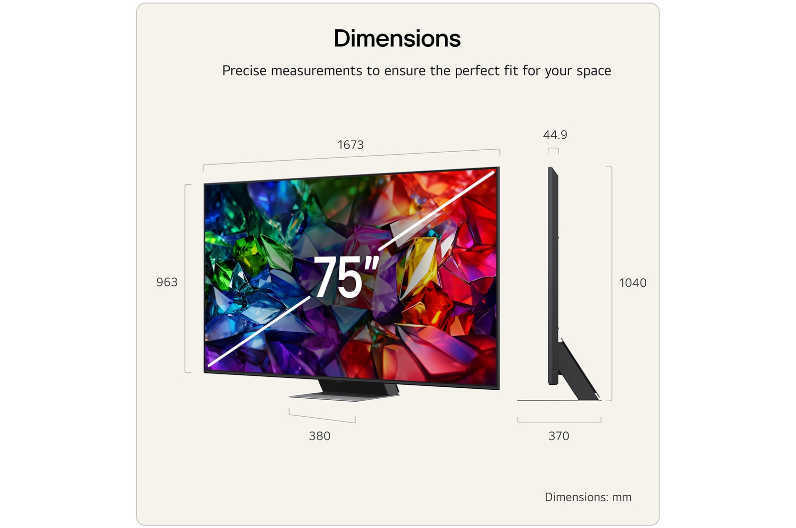 75 inch LG Micro RGB evo AI MRGB96 4K Smart TV 2026 