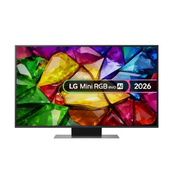 Front view of 50 inch LG Mini RGB evo AI MRGB86 4K Smart TV 50MRGB86B6A