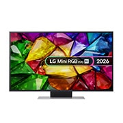 Front view of 50 inch LG Mini RGB evo AI MRGB88 4K Smart TV 50MRGB88B6B