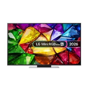 Front view of 55 inch LG Mini RGB evo AI MRGB86 4K Smart TV 55MRGB86B6A