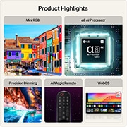 65 Inch LG Mini RGB evo AI MRGB9M True Wireless 4K Smart TV
