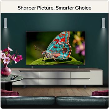 LG NANO 4K UHD AI NU85 features AI Hub for personalization, with an AI icon above a remote control surrounded by labels for Multi AI Search, AI Concierge, AI Voice ID with My Page, AI Chatbot, AI Picture Wizard, and AI Sound Wizard.