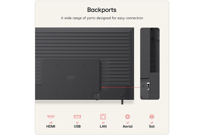 LG NANO 4K UHD AI NU85 Sports Forecast by AI Concierge displays a live soccer match with an on-screen AI panel presenting predictions, game insights, and league data, suggesting how AI analyzes gameplay to forecast match outcomes.