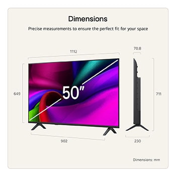 50 inch LG NANO 4K UHD AI NU90 Smart TV 2026