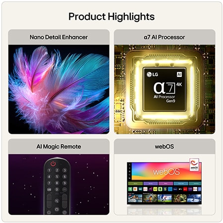 85 inch LG NANO 4K UHD AI NU90 Smart TV 2026