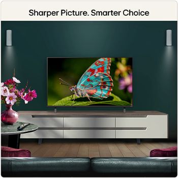 LG NANO 4K UHD AI NU85 features AI Hub for personalization, with an AI icon above a remote control surrounded by labels for Multi AI Search, AI Concierge, AI Voice ID with My Page, AI Chatbot, AI Picture Wizard, and AI Sound Wizard.