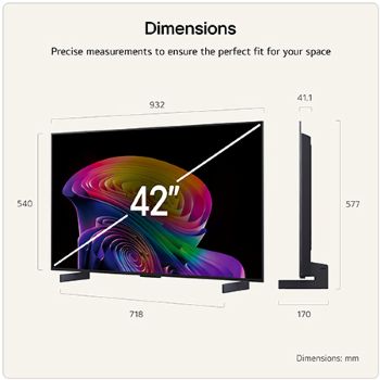 42 Inch LG OLED evo AI C6 4K Smart TV 2026