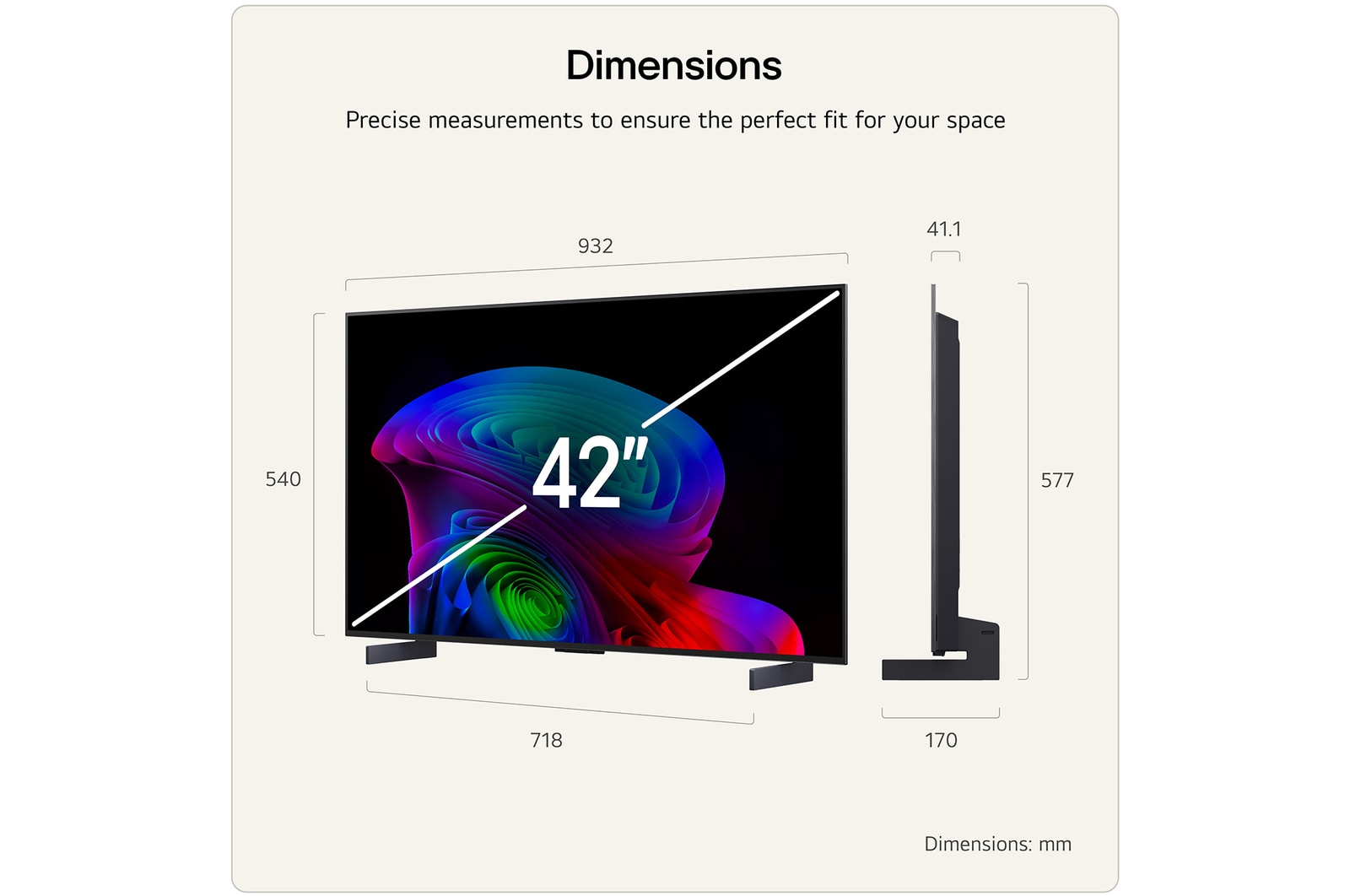 42 Inch LG OLED evo AI C6 4K Smart TV 2026