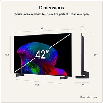 42 Inch LG OLED evo AI C6 4K Smart TV 2026