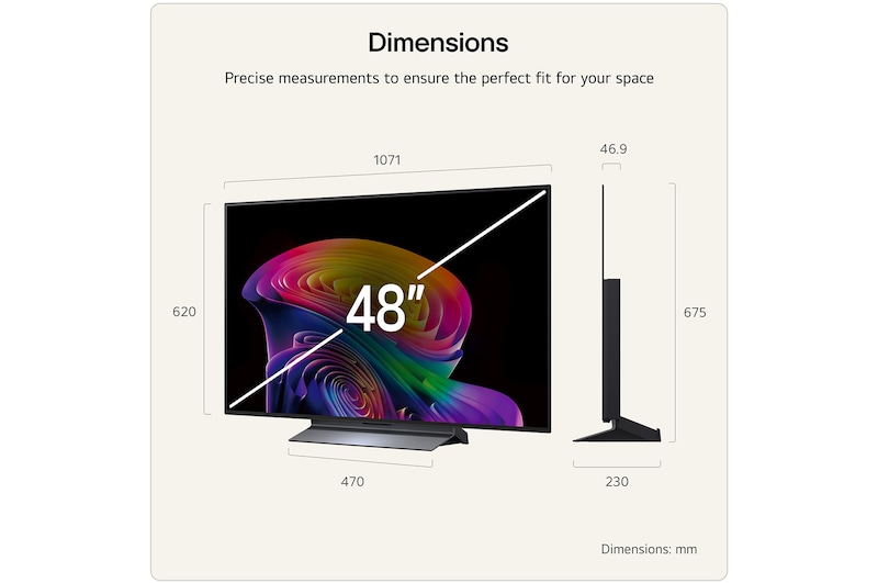 48 Inch LG OLED evo AI C6 4K Smart TV 2026