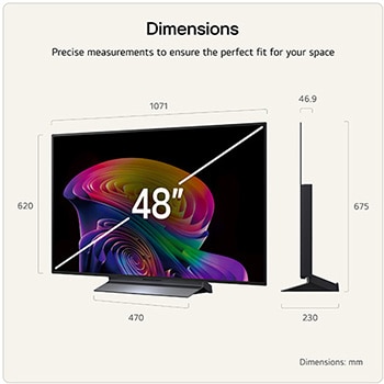 48 Inch LG OLED evo AI C6 4K Smart TV 2026