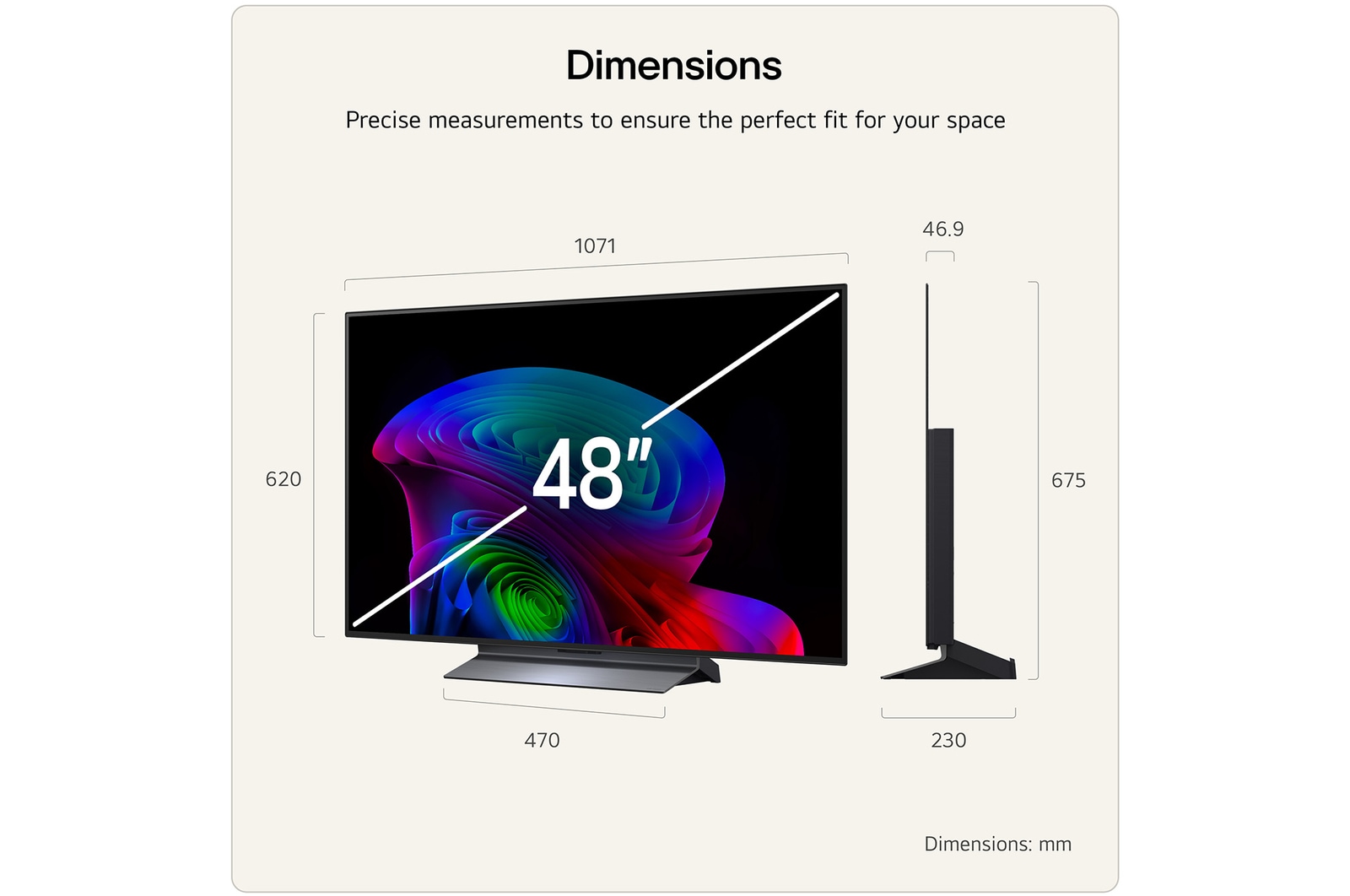 48 Inch LG OLED evo AI C6 4K Smart TV 2026