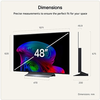 48 Inch LG OLED evo AI C6 4K Smart TV 2026