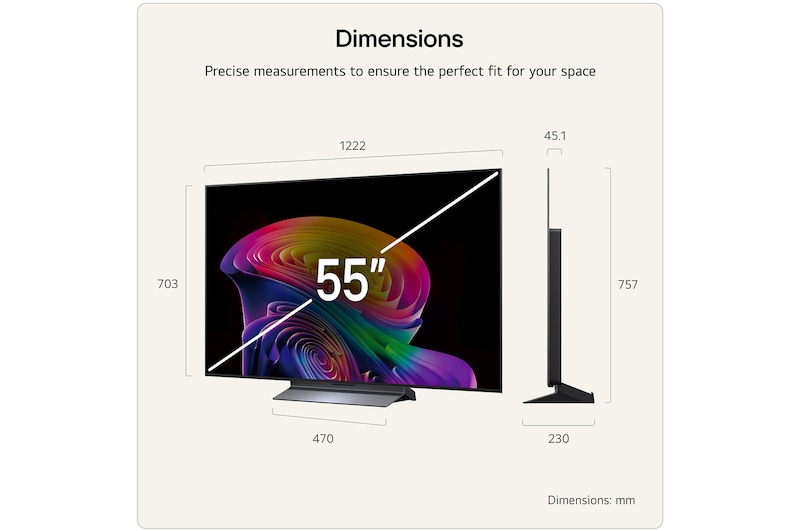 55 Inch LG OLED evo AI C6 4K Smart TV 2026