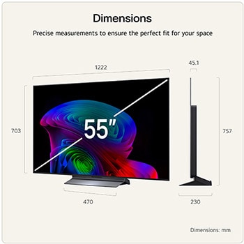 55 Inch LG OLED evo AI C6 4K Smart TV 2026