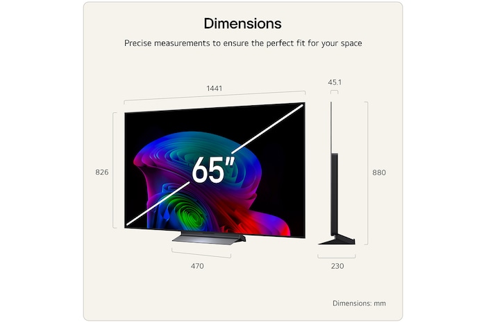 65 Inch LG OLED evo AI C6 4K Smart TV 2026