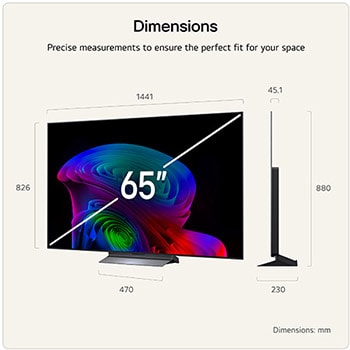 65 Inch LG OLED evo AI C6 4K Smart TV 2026