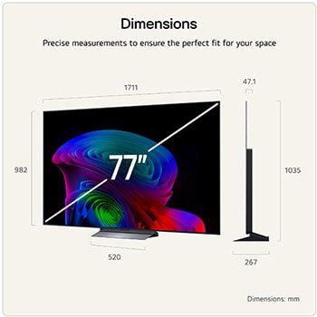 77 Inch LG OLED evo AI C6 4K Smart TV 2026