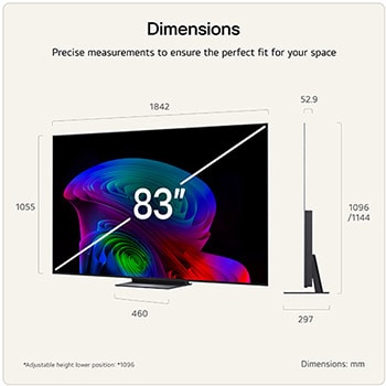 83 Inch LG OLED evo AI C6 4K Smart TV 2026
