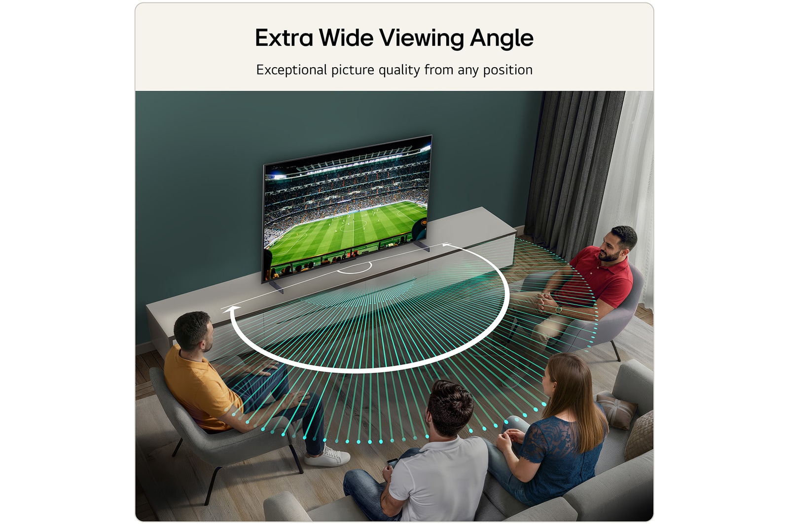 Extra wide viewing angle
