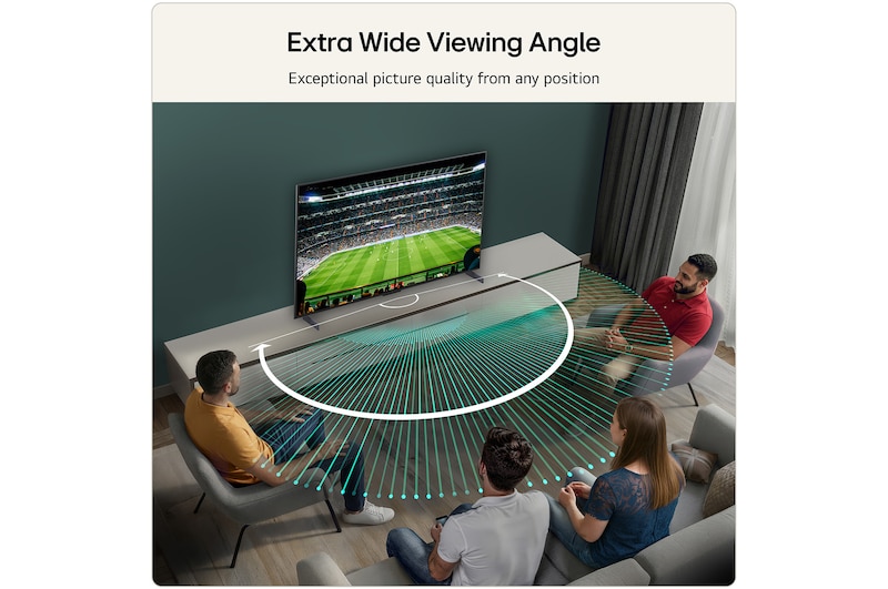 Extra wide viewing angle