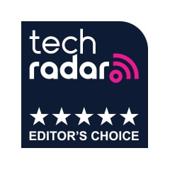 TechRadar Editor's Choice badge recognizing the LG OLED evo AI G6's Reflection handling.