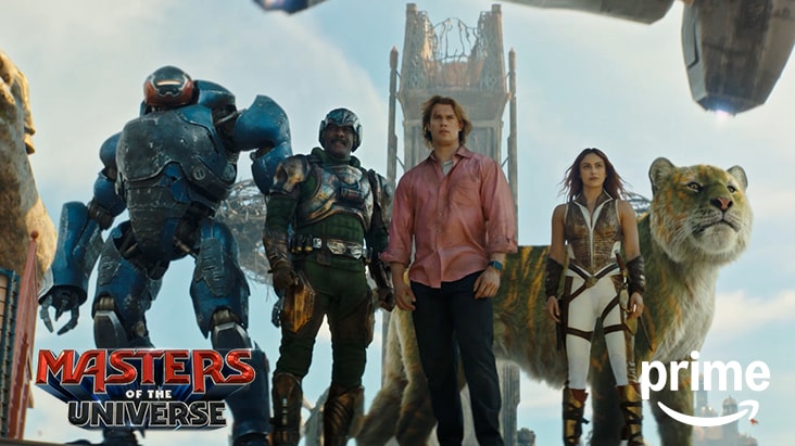 LG OLED evo AI G6 with Creator Original Picture Mode displaying a scene from Masters of the Universe with the Amazon Prime Video logo, showcasing the creator's intended picture quality.