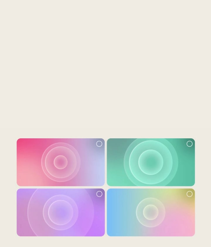 LG OLED evo AI G6 with AI Sound Wizard presents multiple sound profile options arranged in a grid, allowing users to select preferred audio settings that guide the creation of a personalised sound profile.