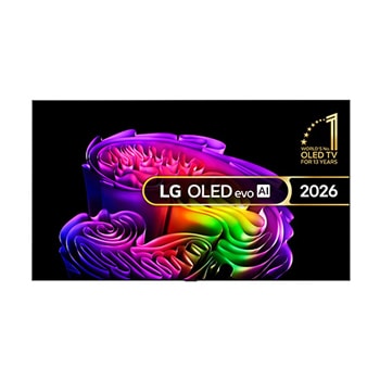 Front view of 97 inch LG OLED evo AI G6 4K Smart TV 2026 OLED97G64LW