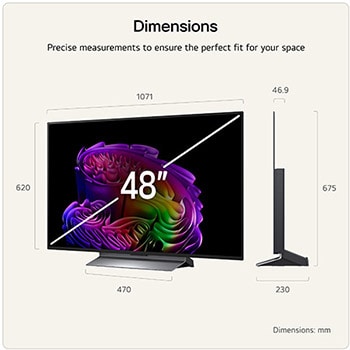 48 Inch LG OLED evo AI G6 4K Smart TV 2026