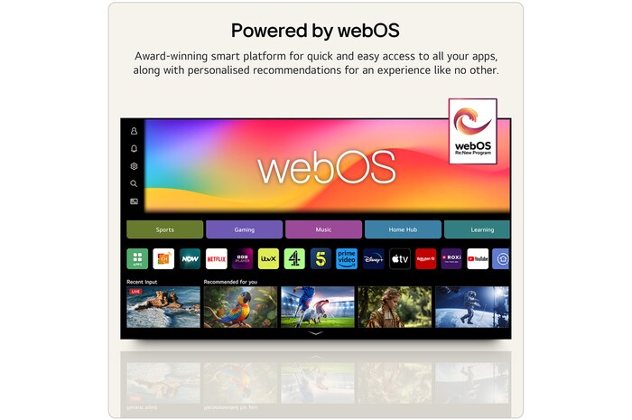 65 Inch LG OLED evo AI G6 4K Smart TV 2026