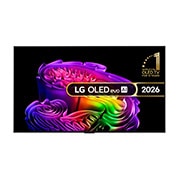 Front view of 55 inch LG OLED evo AI G6 4K Smart TV 2026 - Wall mount version OLED55G62LW
