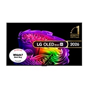 Front view of 55 inch LG OLED evo AI G6 4K Smart TV 2026 - Wall mount version OLED55G62LW