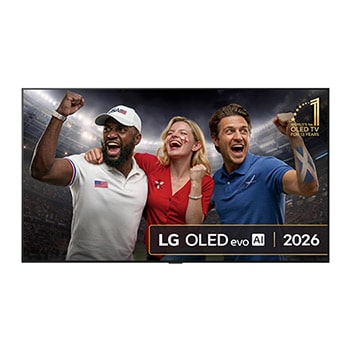 Front view of 83 inch LG OLED evo AI G6 4K Smart TV 2026 OLED83G64LW