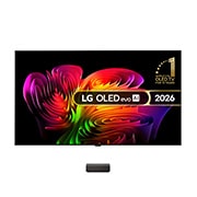Front view of 77 inch Wallpaper TV LG OLED evo AI W6 True Wireless 4K Smart TV 2026 OLED77W69LA
