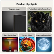 77 inch Wallpaper TV LG OLED evo AI W6 True Wireless 4K Smart TV 2026