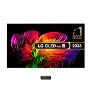 Front view of 83 inch Wallpaper TV LG OLED evo AI W6 True Wireless 4K Smart TV 2026 OLED83W69LA