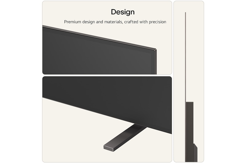 LG OLED AI B6E shows a split-screen solar visual comparing an anti-glare matte display with its Perfect Black display for clearer picture quality in any light, supported by a visible UL Perfect Black certification.