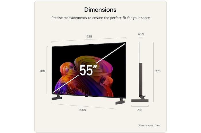 55 Inch LG OLED AI B6E 4K Smart TV 2026