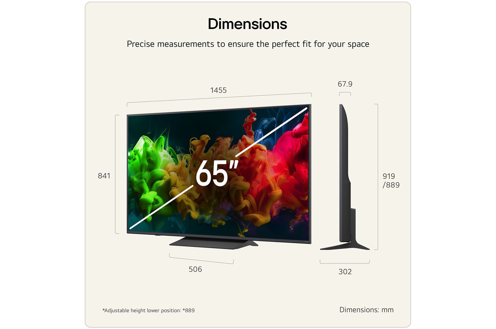 LG 65 inch LG QNED evo AI QNED8E Mini LED 4K Smart TV 2026, 65QNED8EB3B