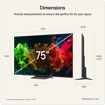 LG 75 inch LG QNED evo AI QNED8E Mini LED 4K Smart TV 2026, 75QNED8EB3A