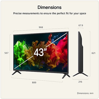 43 inch LG QNED evo AI QNED81 Mini LED 4K Smart TV 2026