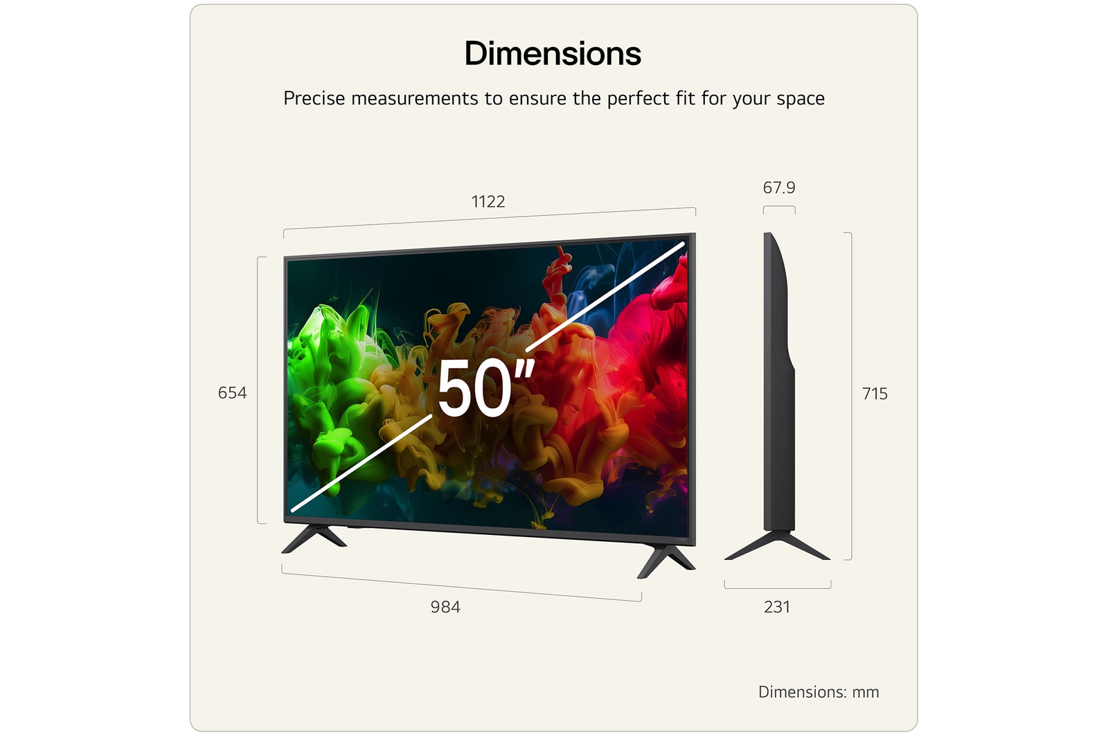 50 inch LG QNED evo AI QNED81 Mini LED 4K Smart TV 2026