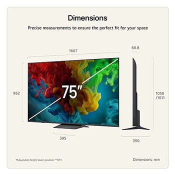 75 inch LG QNED evo AI QNED83 Mini LED 4K Smart TV 2026