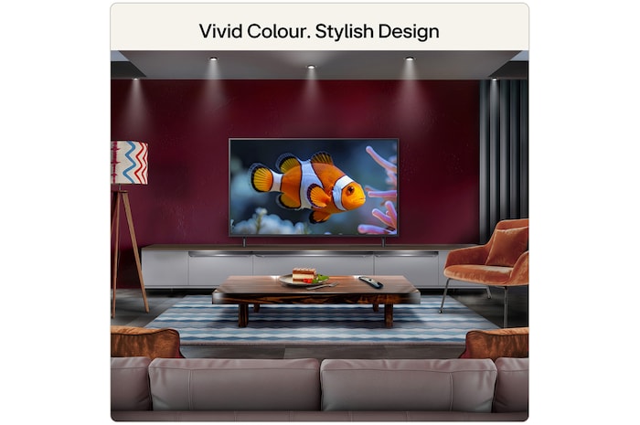 LG QNED evo AI QNED85 Mini LED Sports Forecast by AI Concierge displays a live soccer match with an on-screen AI panel presenting predictions, player insights, and league data, suggesting how AI analyzes gameplay to forecast match outcomes. 