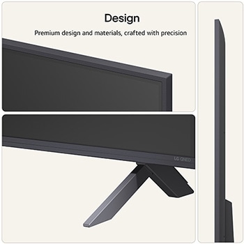 LG QNED evo AI QNED85 Mini LED highlights Mini LED with Precision Dimming in a split forest scene, comparing conventional LED with deeper blacks and more refined contrast as sunlight filters through the trees for greater clarity and depth.