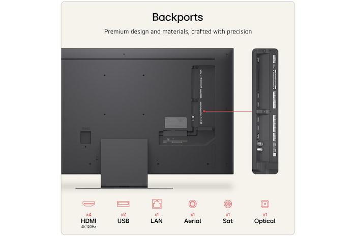 LG 50 inch LG QNED evo AI QNED87 Mini LED 4K Smart TV 2026, 50QNED87B6A